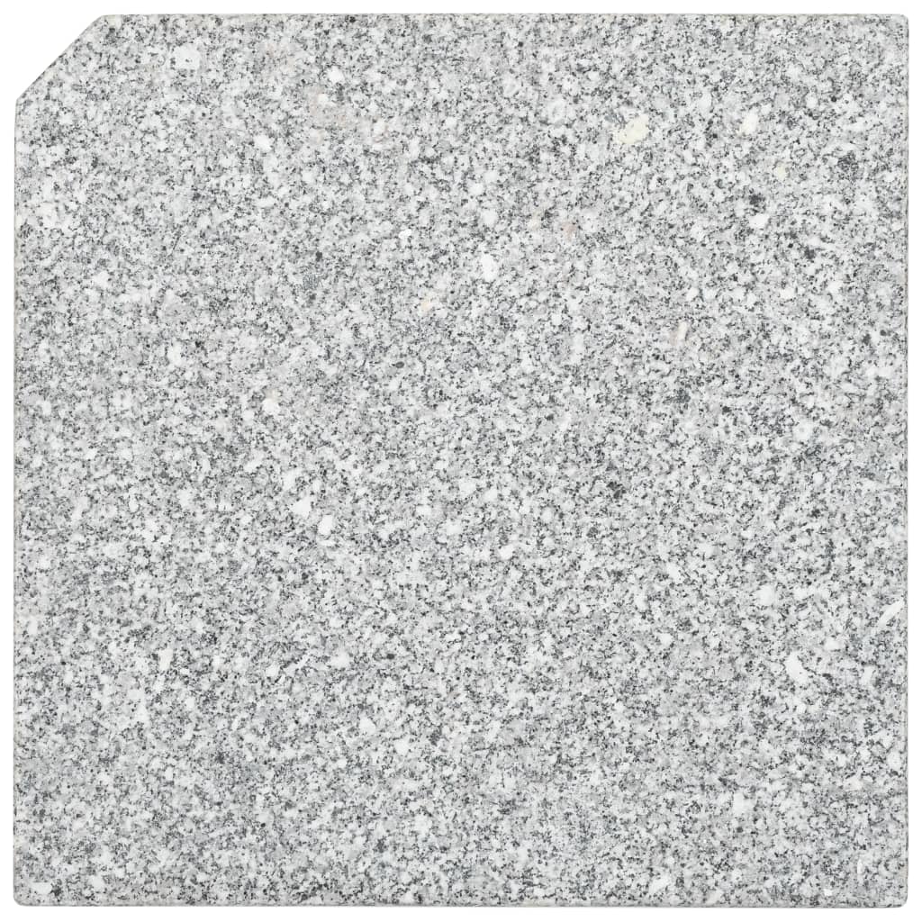 Umbrella Weight Plate Granite 25 kg Square Grey