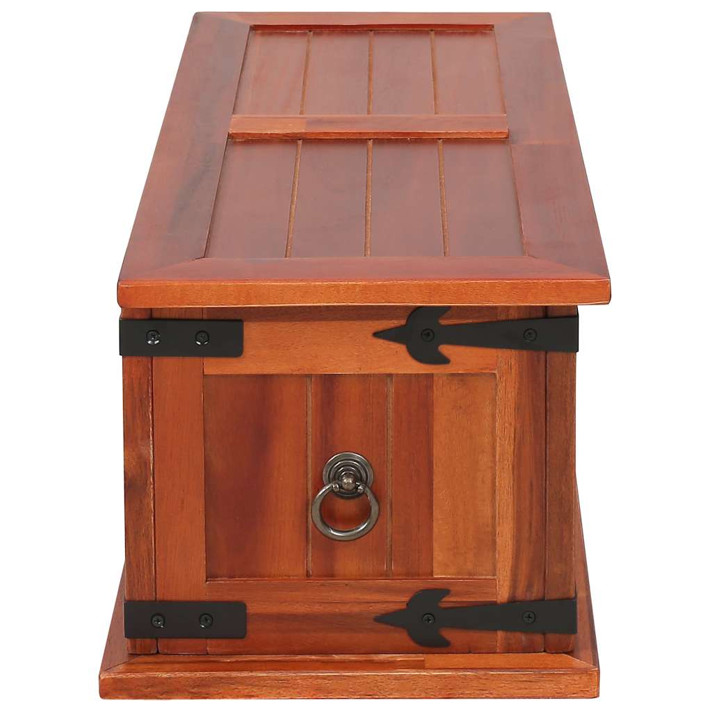 Storage Chest 60x25x22 cm Solid Acacia Wood