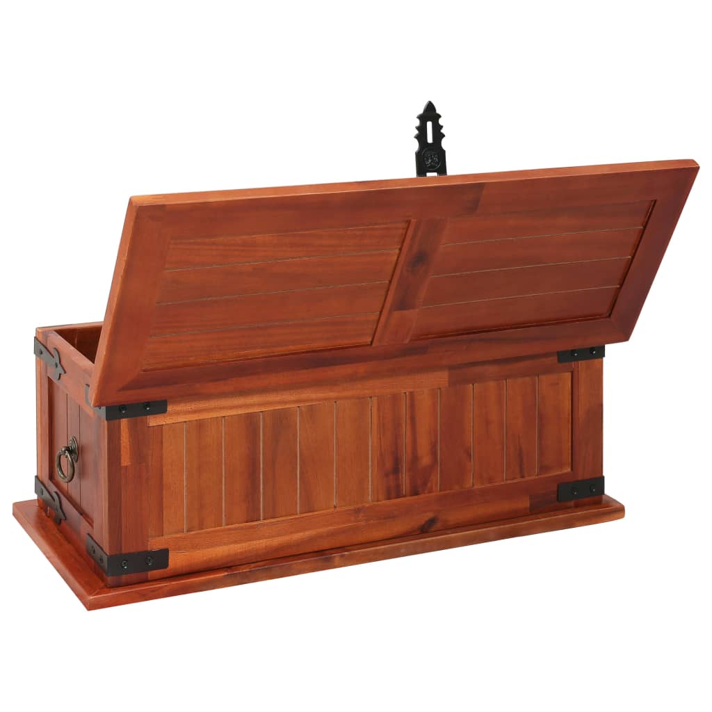 Storage Chest 60x25x22 cm Solid Acacia Wood