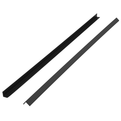 5 pcs Decking Angle Trims WPC 170 cm Black