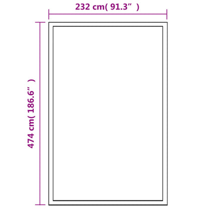 Greenhouse Aluminium 481x250x195 cm 23.44 m³