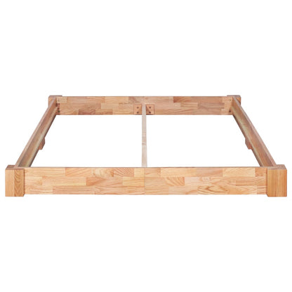 Bed Frame Solid Oak Wood 160x200 cm