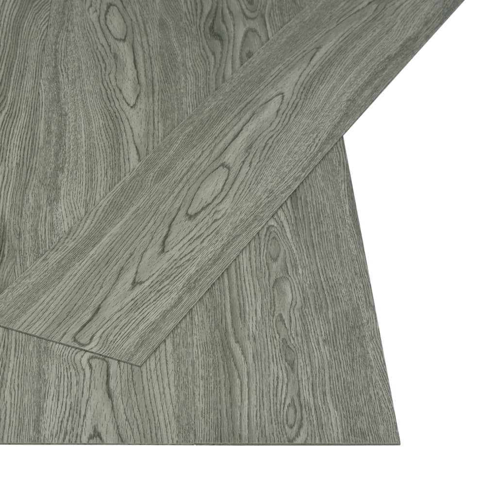 Self-adhesive Flooring Planks 4.46 m² 3 mm PVC Grey