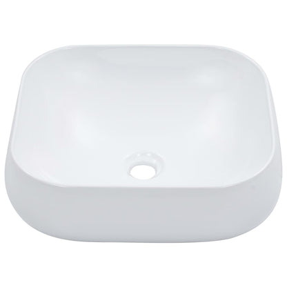 Wash Basin 44.5x39.5x14.5 cm Ceramic White