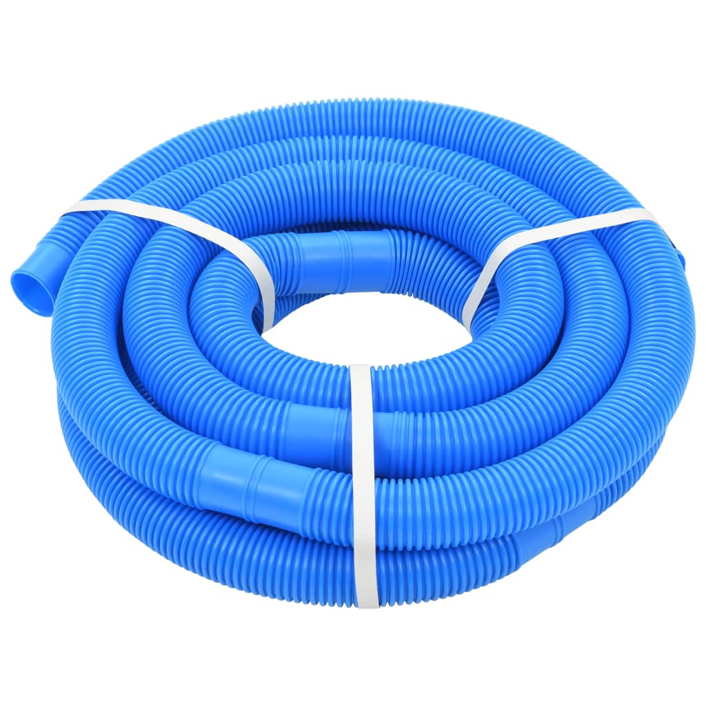 Pool Hose with Clamps Blue 38 mm 6 m