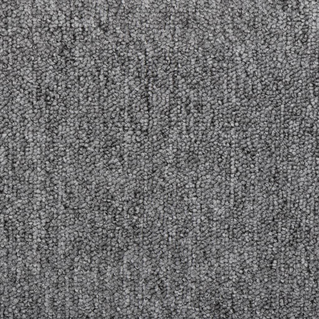 Carpet Stair Treads 15 pcs Dark Grey 65x24x4 cm