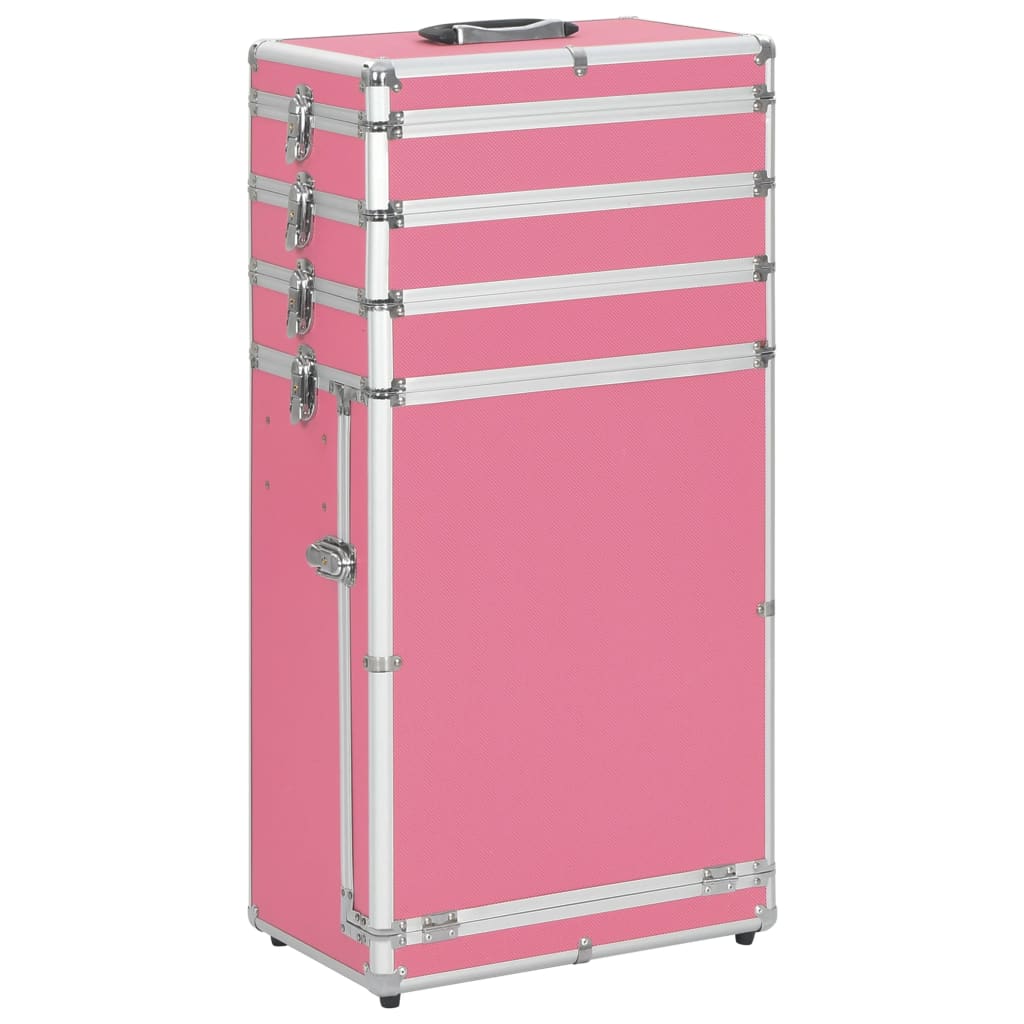 Make-up Trolley Aluminium Pink