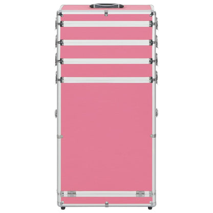 Make-up Trolley Aluminium Pink