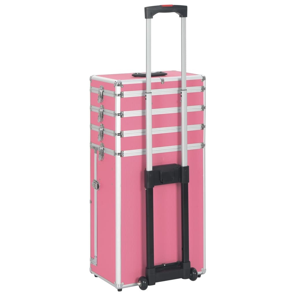 Make-up Trolley Aluminium Pink