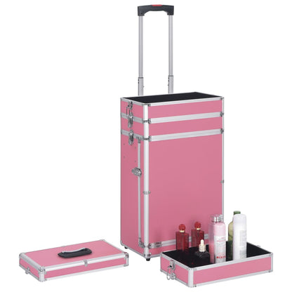 Make-up Trolley Aluminium Pink