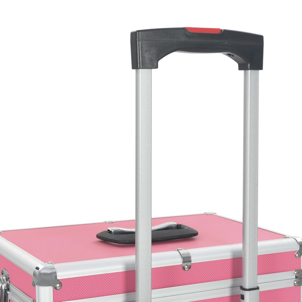 Make-up Trolley Aluminium Pink