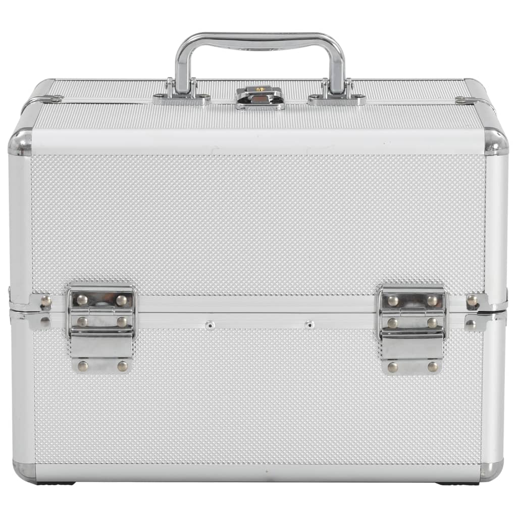 Make-up Case 22x30x21 cm Silver Aluminium