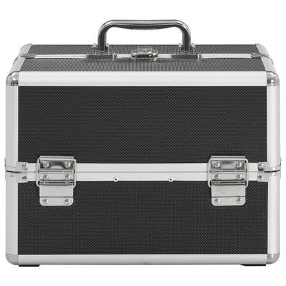 Make-up Case 22x30x21 cm Black Aluminium