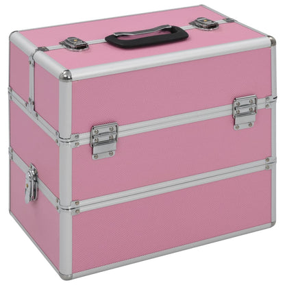 Make-up Case 37x24x35 cm Pink Aluminium