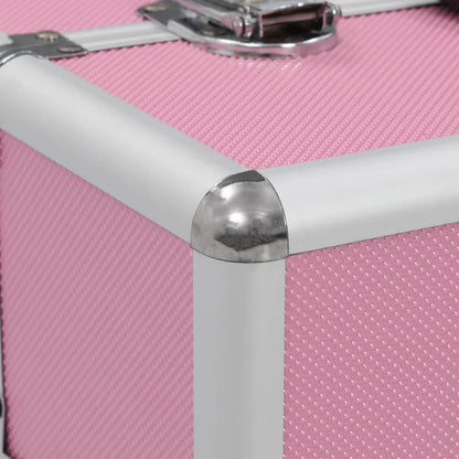 Make-up Case 37x24x35 cm Pink Aluminium