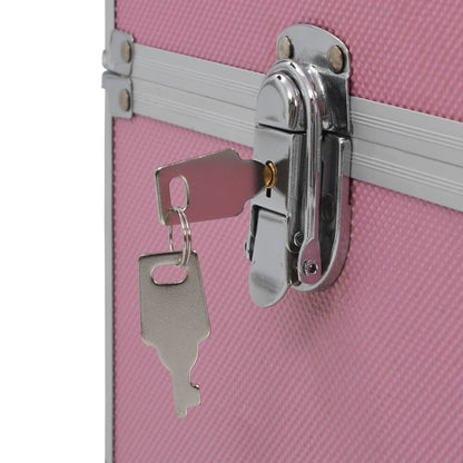 Make-up Case 37x24x35 cm Pink Aluminium