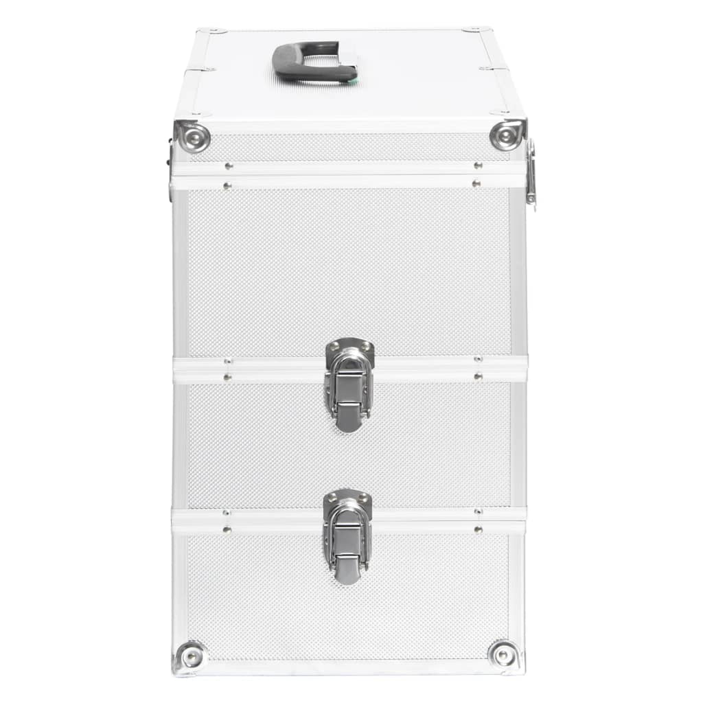 Make-up Case 37x24x40 cm Silver Aluminium