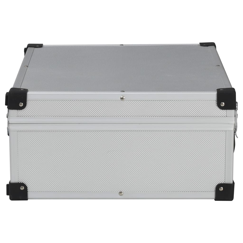 Tool Suitcase 46x33x16 cm Silver Aluminium