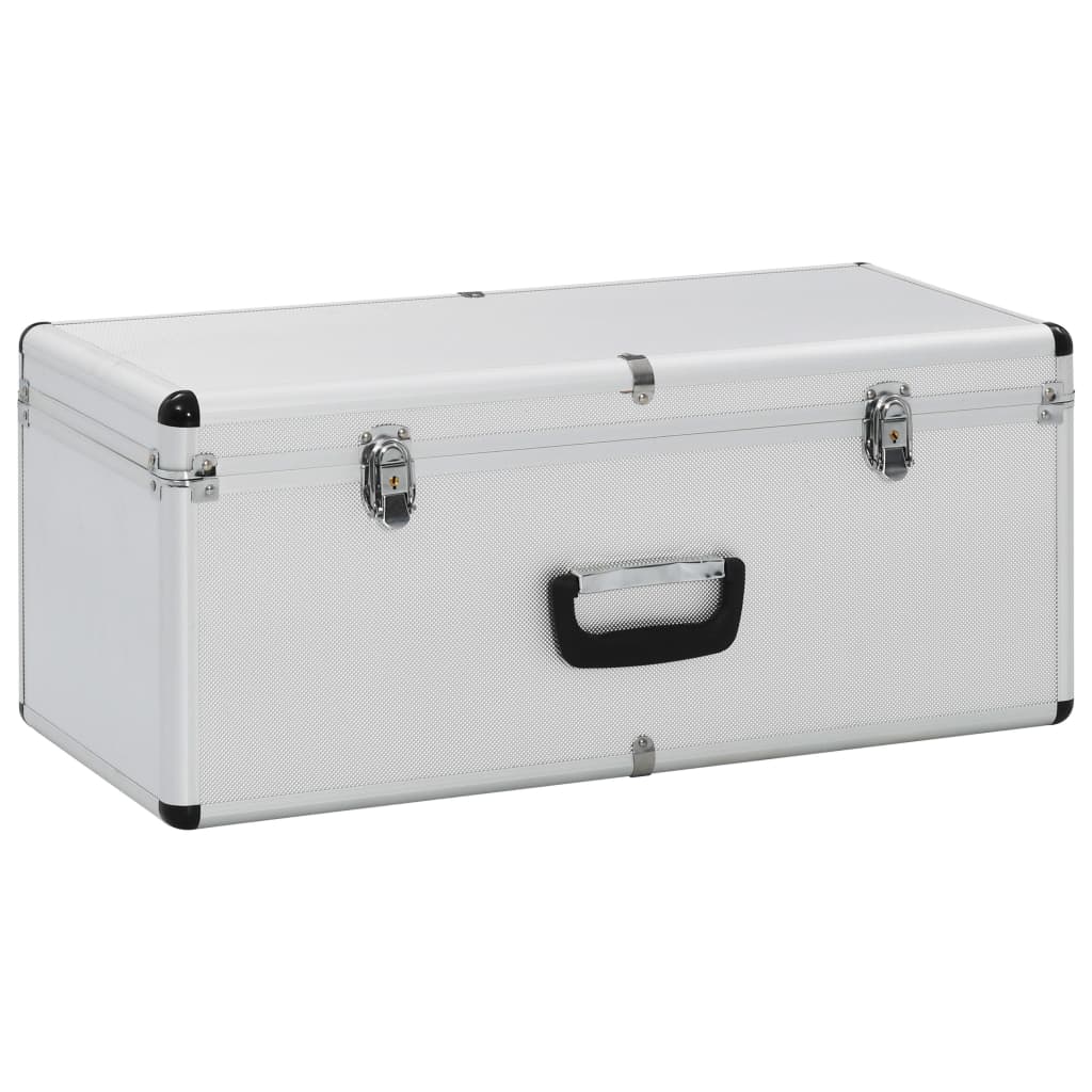 Storage Cases 3 pcs Silver Aluminium