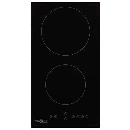 Ceramic Hob with 2 Burners Touch Control 3000 W