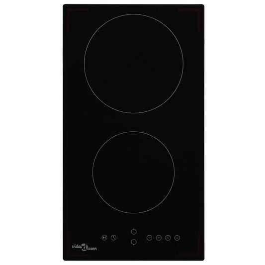 Ceramic Hob with 2 Burners Touch Control 3000 W