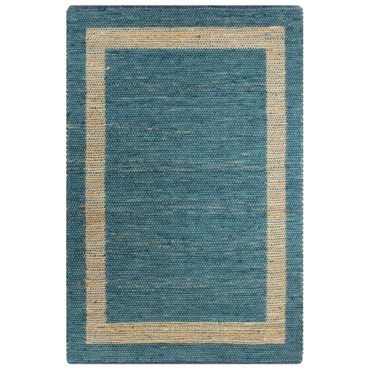 Handmade Rug Jute Blue 120x180 cm