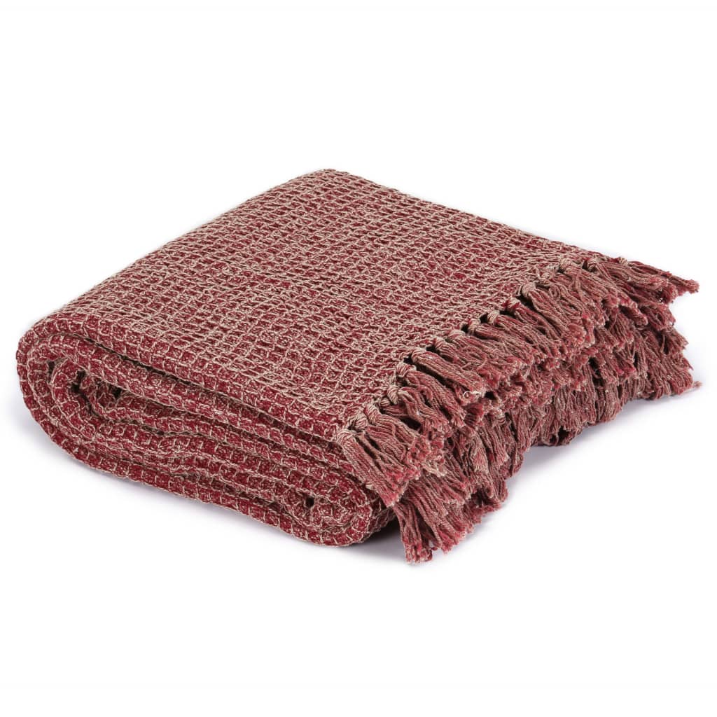 Throw Cotton 220x250 cm Burgundy