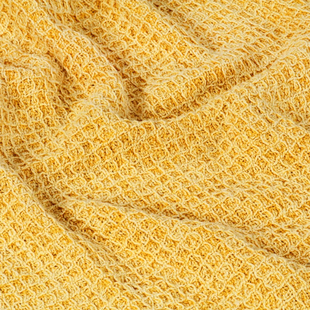 Throw Cotton 220x250 cm Mustard Yellow