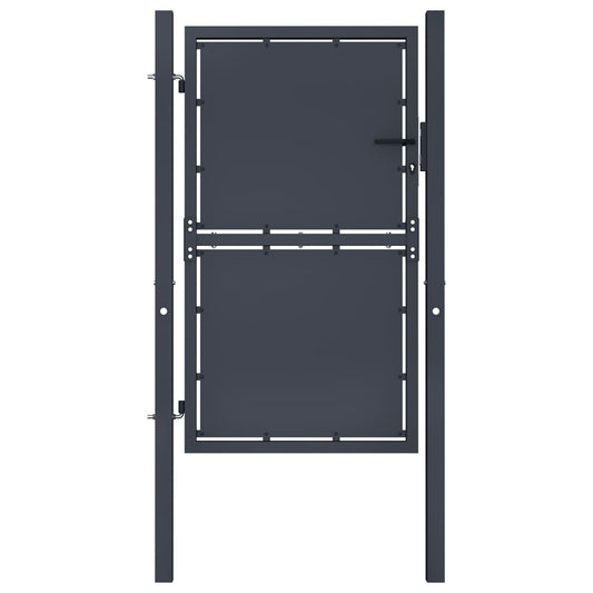 Garden Gate Steel 100x175 cm Anthracite