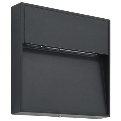 Outdoor LED Wall Lights 2 pcs 3 W Black Square