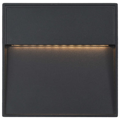 Outdoor LED Wall Lights 2 pcs 3 W Black Square