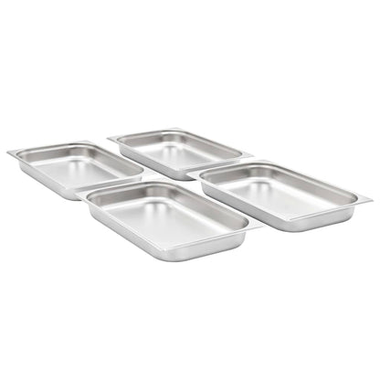 Gastronorm Containers 4 pcs GN 1/1 65 mm Stainless Steel