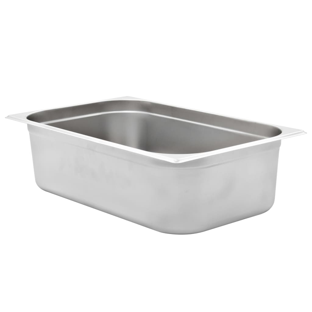 Gastronorm Containers 2 pcs GN 1/1 150 mm Stainless Steel