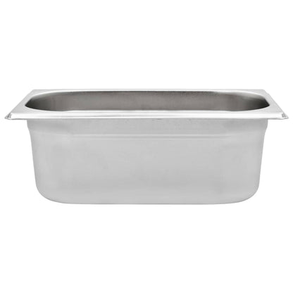 Gastronorm Containers 8 pcs GN 1/4 100 mm Stainless Steel