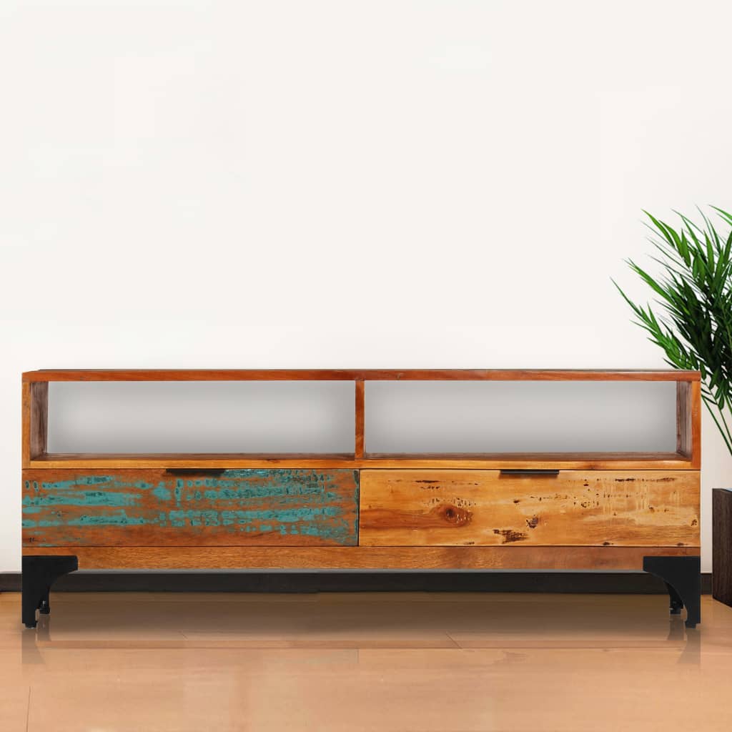 TV Cabinet 118x35x45 cm Solid Reclaimed Wood