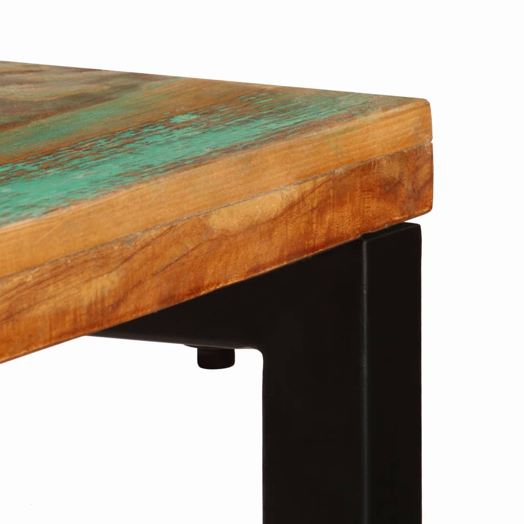 Console Table 120x35x76 cm Solid Reclaimed Wood and Steel