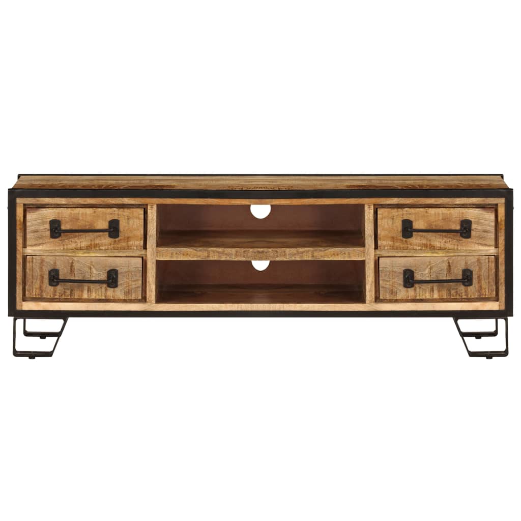 TV Cabinet with Drawers 120x30x40 cm Solid Mango Wood