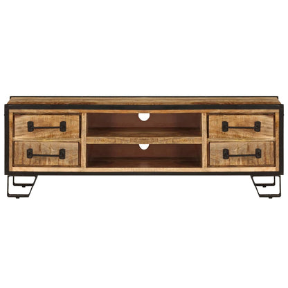 TV Cabinet with Drawers 120x30x40 cm Solid Mango Wood