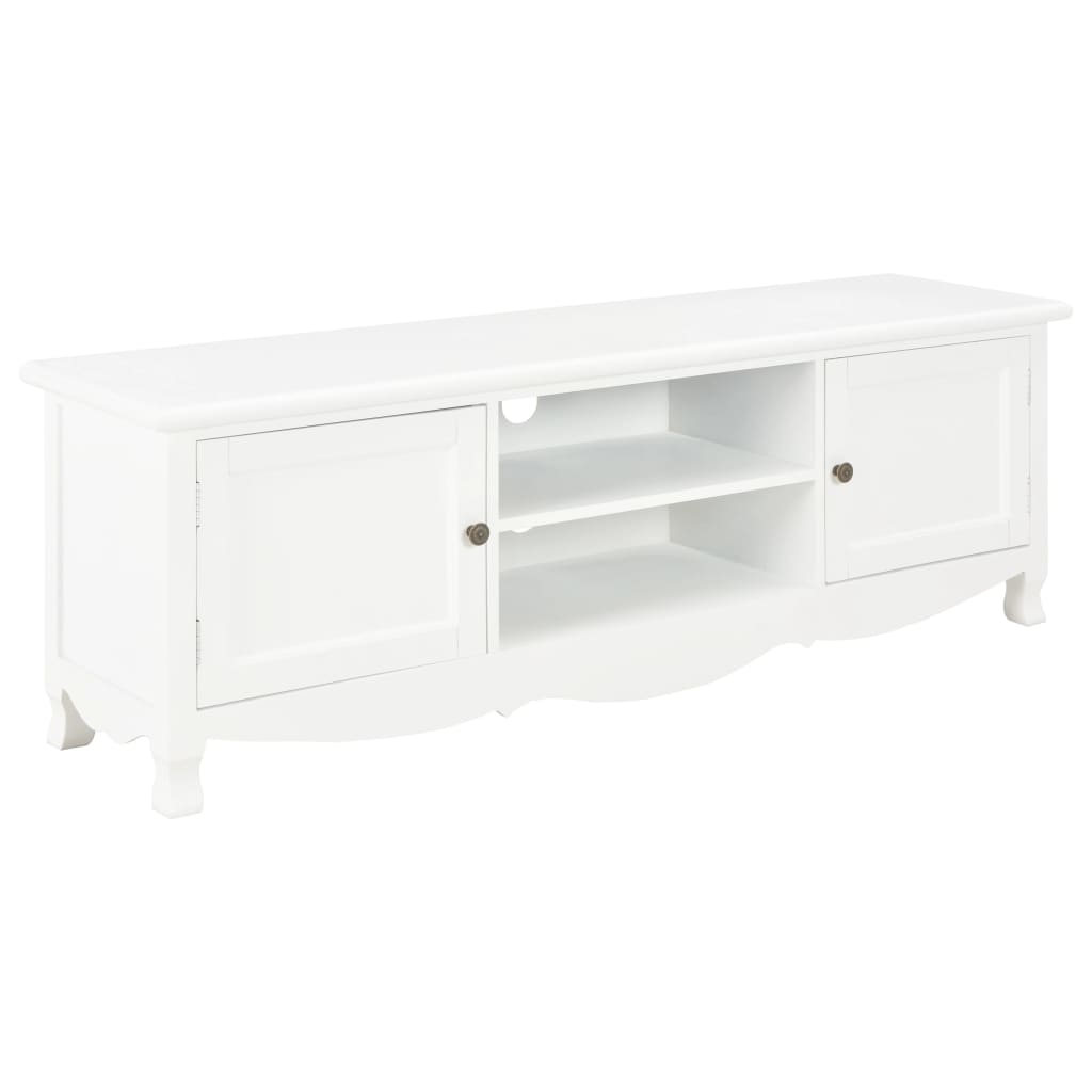 TV Cabinet White 120x30x40 cm Wood