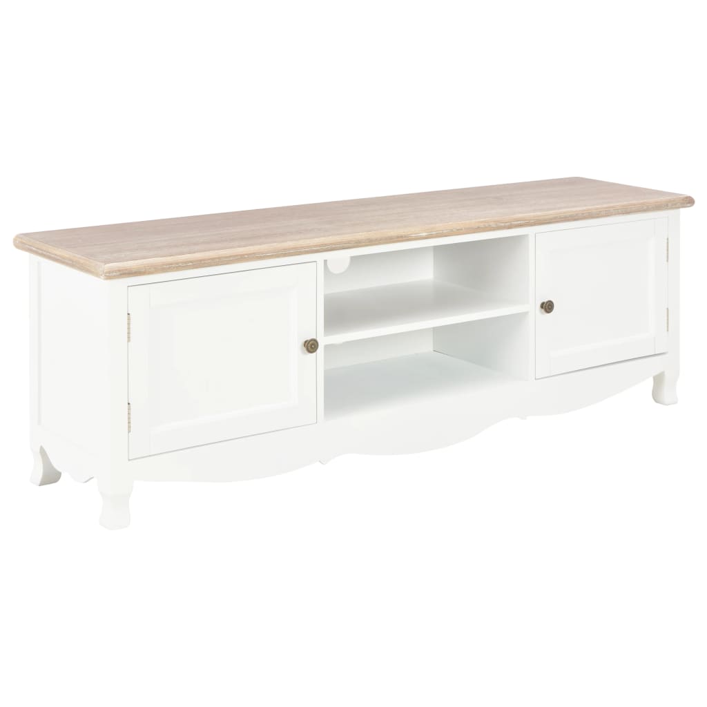 TV Cabinet White 120x30x40 cm Wood