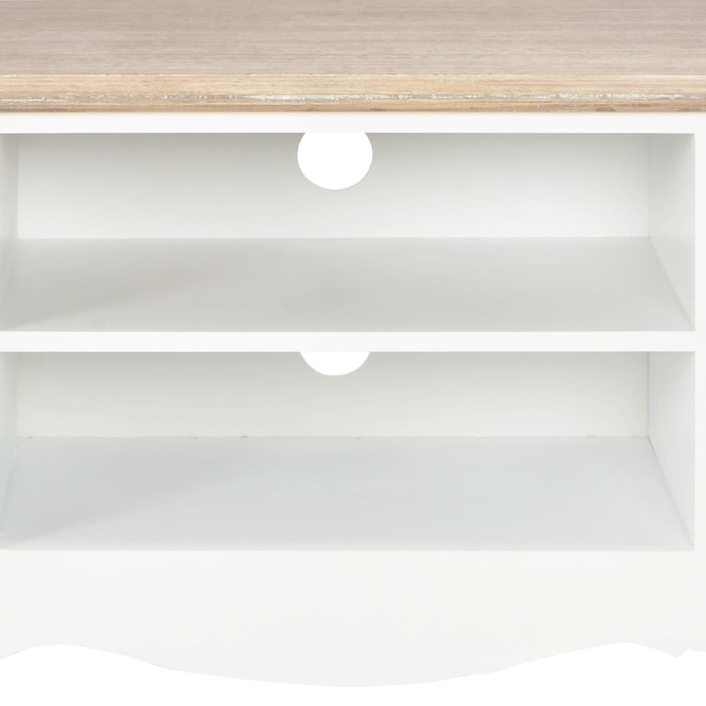 TV Cabinet White 120x30x40 cm Wood