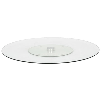 Rotating Serving Plate Transparent 60 cm Tempered Glass