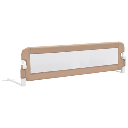 Toddler Safety Bed Rail Taupe 150x42 cm Polyester