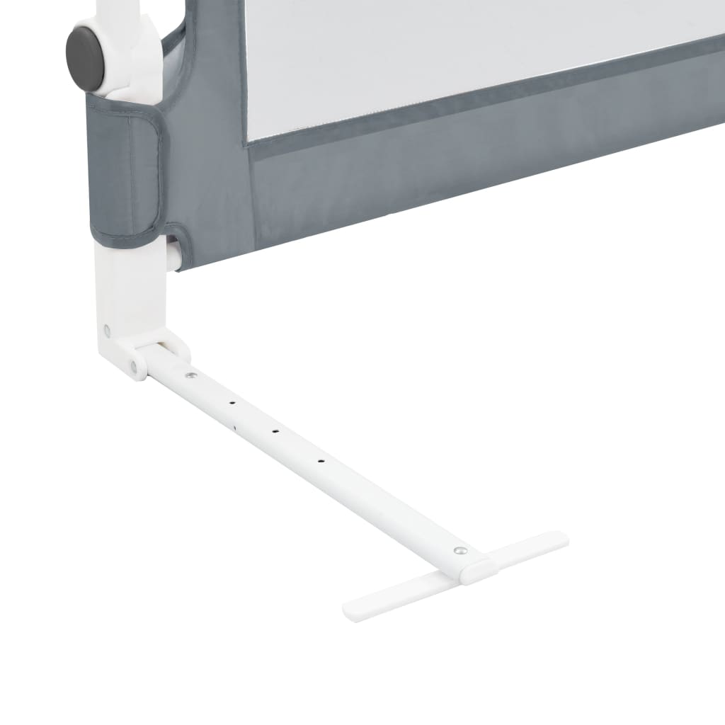 Toddler Safety Bed Rail Grey 150x42 cm Polyester