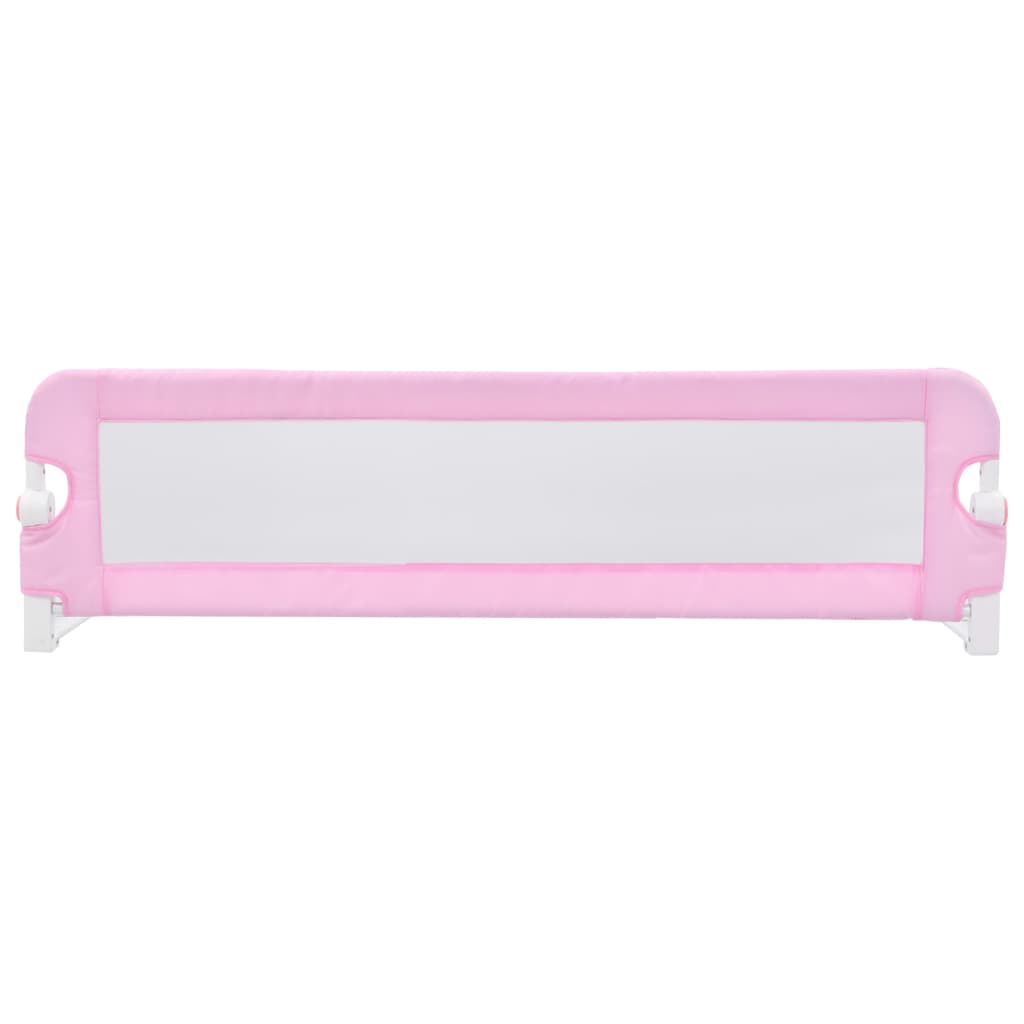 Toddler Safety Bed Rail Pink 120x42 cm Polyester