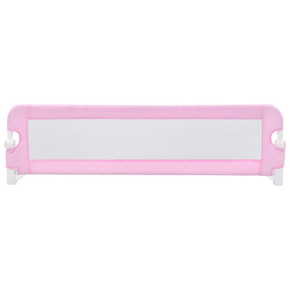 Toddler Safety Bed Rail Pink 120x42 cm Polyester