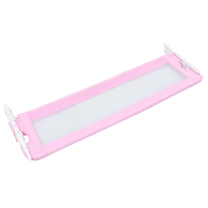 Toddler Safety Bed Rail Pink 120x42 cm Polyester