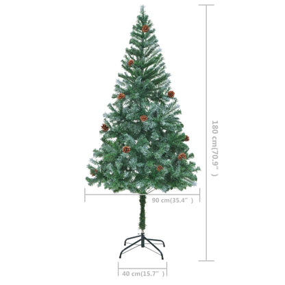 Artificial Christmas Tree with Pinecones 180 cm