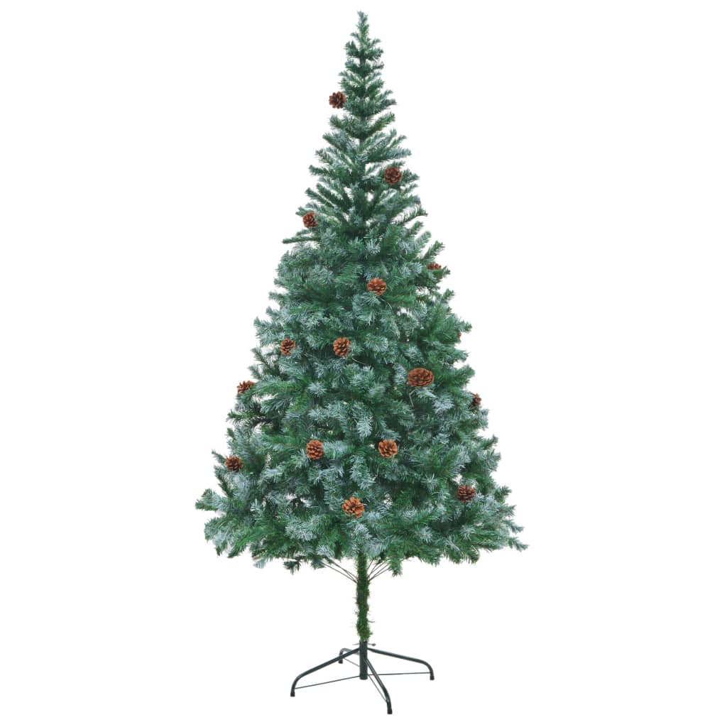 Artificial Christmas Tree with Pinecones 210 cm