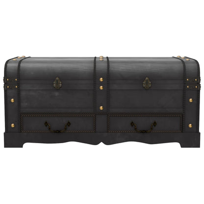 Wooden Treasure Chest Large Black